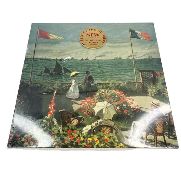 Claude Monet Puzzle by the Numbers Terrace at Sainte-Adresse 500 pcs New - Picture 1 of 16